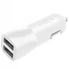 Įkroviklis Fixed. Rinkinys automobilinio įkroviklio FIXED su 2xUSB išėjimu ir USB/USB-C laidu, 1 m, 15W Smart Rapid Charge, baltas