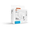 Fixed Fiksuotas USB 17W + kabelis USB/Lightning, baltas