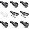 Car charger Forcell F-Energy Carbon USB C + USB A QC3.0 PD 3A 38W CC50-1A1C juodas