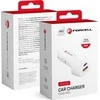 Įkroviklis automobilinis Forcell (CC50-1A1C) (1xUSB-C; 1xUSB; 5A 38W) baltas