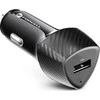 Automobilinis įkroviklis Forcell F-Energy Carbon USB A QC3.0 3A 18W CC50-1A juodas