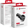 Car charger Forcell F-Energy Carbon USB C + USB A QC3.0 PD 3A 38W CC50-1A1C juodas