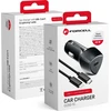 Automobilinis įkroviklis Forcell F-Energy Carbon USB C QC3.0 PD 3A 20W + laidas USB C - Lightning CC50-1C juodas