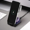 Forcell F-Energy 3in1 Simply Charge indukcinis įkroviklis, aliuminis, suderinamas su Apple Watch ir Samsung Watch, pilkas