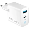 TelForceone Forever TC-06-45AC GaN PD QC įkroviklis 1x USB-C 1x USB 45W baltas