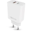 Telforceone Forever TC-09-33AC GaN PD QC charger 1x USB-C 1x USB 33W baltas
