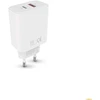 Telforceone Forever TC-09-33AC GaN PD QC charger 1x USB-C 1x USB 33W baltas