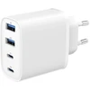 Įkroviklis Gembird Szybka kroviklis GaN USB PowerDelivery 4-portowa 2xUSB-C + 2x USB-A 40 W balta (TA-UC-2A2C-PD40-01-W)