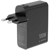 Įkroviklis Gembird Szybka kroviklis GaN 4x USB 3xUSB-C + 1x USB-A 100W LCD juoda (TA-UC-1A3C-PD100-01-BK)