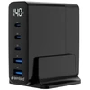 Įkroviklis Gembird Szybka kroviklis USB GaN 5-portowa 3xUSB-C + 2x USB-A 140 W juoda (TA-UC-2A3C-PD140-01-BK)