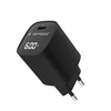 Gembird TA-UC-1C-PD60LCD-01-BK 60W USB Type-C fast charger, LCD, juodas