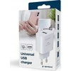 Gembird TA-UC-1A12-01 universalus USB įkroviklis, 2.4 A, baltas