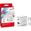 Genius Maitinimo šaltinis / tinklo adapteris 20W, 2 prievadų, USB-C, USB-A, PD-20ACP
