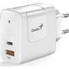 Genius Maitinimo šaltinis / tinklo adapteris 65W, 2 prievadų, USB-C, USB-A, PD-65AC