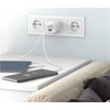 „Įkroviklis Goobay goobay“ USB-C greitasis įkroviklis Nano, PD, GaN, 65 vatai (baltas, 1x USB-A, 2x USB-C PD, Charge 3.0)