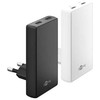 Įkroviklis Goobay dvigubas USB-C PD GaN 90 plokščias greitas įkroviklis (45 W), juodas