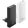 Įkroviklis Goobay Dvigubas greitas USB-C™ PD GaN 90° plokščias įkroviklis (45 W) Juodas