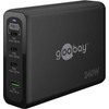 Įkroviklis Goobay 65885 Daugiaportis greitasis USB-C PD GaN 240 W Juodas (0001-00019-54823)