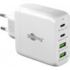 Įkroviklis Goobay Wieloportowa szybka kroviklis USB-C PD (68 W), balta