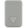 Įkroviklis Guess grūdėto trikampio formos indukcinis įkroviklis 5000mAh 15W USB-C MagSafe smėlio spalvos