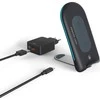 HAMA INDUKCINIS Įkroviklis QI-FC 15S 15W / USB-C + Įkroviklis QC 3.0 Juodas