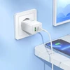 Telefono įkroviklis Hoco USB A + USB C QC3.0 PD AFC 3A 30W + laidas USB C į USB C N71 baltas