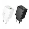 Telefono įkroviklis Hoco USB A + USB C QC3.0 PD AFC 3A 30W N71 baltas