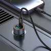 Automobilinis įkroviklis Hoco USB A + USB C QC3.0 PD 30W + laidas USB C - Lightning Z57A juodas