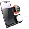 „Hoco 3in1“ 15 W indukcinis įkroviklis, suderinamas su „MagSafe“ ir „APPLE Watch CQ19“, pilkas