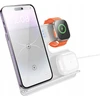 „Hoco 3in1“ 15 W „MagSafe“ ir Apple suderinamas belaidis įkroviklis, laikrodžiui, 15 W, CQ19, sidabrinis