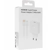 HN-110600E00 Honor originalus kelioninis įkroviklis 66W + USB-C duomenų kabelis baltas