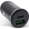 Įkroviklis InLine ® USB automobilio įkroviklis maitinimo šaltinis, USB-A + USB Taip-C, juoda