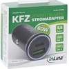 Įkroviklis InLine ® USB automobilio įkroviklis maitinimo šaltinis, USB-A + USB Taip-C, juoda