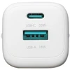 Joyroom JR-TG7 33W USB-A + USB-C sieninis įkroviklis su 60W USB-C į USB-C 1m laidu - Baltas
