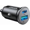 Automobilinis įkroviklis Joyroom JR-CCN05 USB-C/USB-A 30W juodas