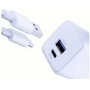 3Mk Protection 3mk Hyper GaN įkroviklis 20W QC4+ PD PPS USB-C USB-A sieninis įkroviklis - Baltas