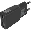 Įkroviklis jungiama į tinklą 4smarts FlatPlug Duos 30W GaN USB-C/USB-A juoda