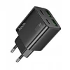 Telefono įkroviklis Hoco 2 x USB C + 2 x USB A QC3.0 PD 3A 30W N56 juodas