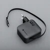Telefono įkroviklis Forcell F-Energy GaN USB C + ištraukiamas laidas USB C PD QC4.0 3A 45W VT-R5 pilka