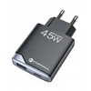 Forcell F-Energy Ultra Slim GaN III USB C + USB A PD QC4.0 3A 45W B245202(1A1C) juodas telefono įkroviklis