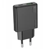 Įkroviklis Hoco Slim N38 (1xUSB-C; 1xUSB 20W) juodas