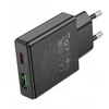 Telefono įkroviklis Hoco Slim USB A + USB C QC3.0 PD 3A 20W N38 juodas