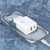 Dudao A27 MaxC 35W laidinis įkroviklis + USB-C kabelis – baltos spalvos