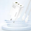 Dudao A29 65W GaN laidinis įkroviklis 2 x USB-C + 1 x USB-A – baltos spalvos