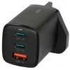 iBOX C-65 Juodas, GaN 65W universalus įkroviklis su JK kištuku