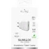 GaN Puro SLIMPRO 30W USB-C laidinis įkroviklis – baltos spalvos