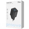 „Proove Silicone Power 2“ 30 W juodas sieninis įkroviklis (C tipo + USB)