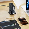 Tech-Protect DC160W-GAN 6-Port stalinis įkroviklis PD 160W / QC3.0 juodos spalvos