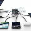 Kelioninis įkroviklis Adapteris USAMS CC310 3xUSB-C 70W 4in1 US/AU/EU/UK juodos spalvos