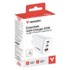 Verbatim Essentials tinklo įkroviklis GaN 65W baltas 32353